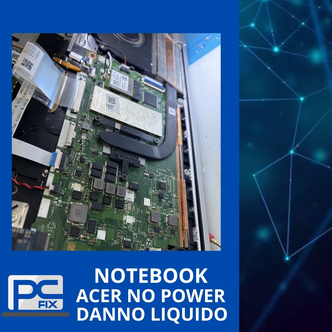 Notebook Acer danno da liquido